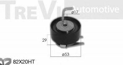 TREVI AUTOMOTIVE kd1468 -  Комплект ремня ГРМ